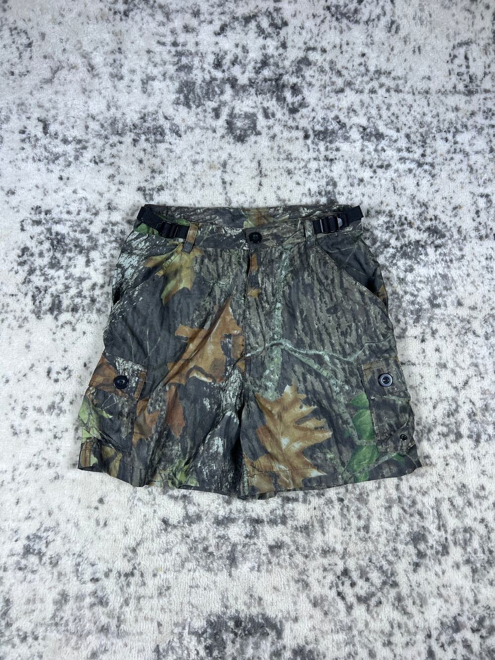 VTG Mad Dog Camo Shorts Men's Large Adjustable Hunting Outdoor Cargo